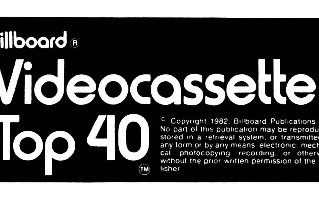 Billboard Publishes the First “Videocassette Top 40” List