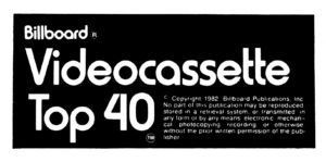 Billboard Publishes the First “Videocassette Top 40” List