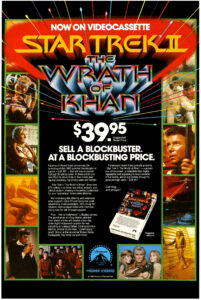 Paramount Home Video Prices “Star Trek II: The Wrath of Kahn” at $39.95