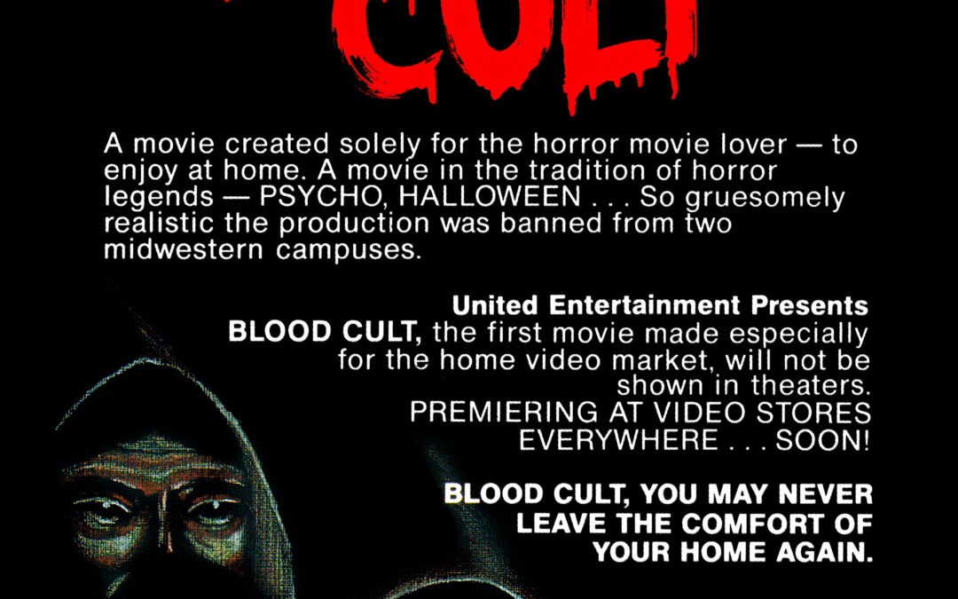 “Blood Cult” Is Marketed As the First Horror Film Made for Video